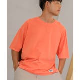 オレンジ | tシャツ Tシャツ メンズ 半袖 ピグメント 無地 ビッグシルエット | improves