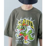 オリーブ | オリジナルグラフィック プリント 半袖Tシャツ | improves