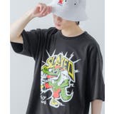 ブラック | オリジナルグラフィック プリント 半袖Tシャツ | improves