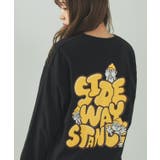 ブラック | 長袖Tシャツ メンズ SIDEWAY | improves