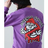 パープル | 長袖Tシャツ メンズ SIDEWAY | improves