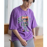 パープル | 半袖Tシャツ メンズ SIDEWAY | improves