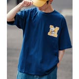 ネイビー | 半袖Tシャツ メンズ SIDEWAY | improves