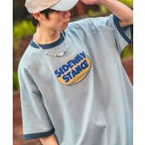 ブルー | 半袖Tシャツ メンズ SIDEWAY | improves