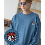 ダークブルー | 長袖Tシャツ メンズ SIDEWAY | improves