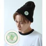B-1 | 缶バッジ付き ニット帽 メンズ | improves