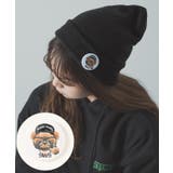 D-1 | 缶バッジ付き ニット帽 メンズ | improves