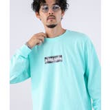 ブルー | 長袖Tシャツ メンズ SIDEWAY | improves