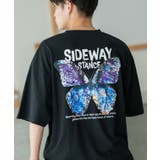 ブラック | 半袖Tシャツ メンズ SIDEWAY | improves