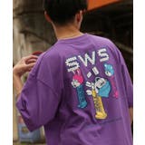 パープル | 半袖Tシャツ メンズ SIDEWAY | improves