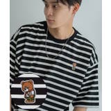 ブラック×オフホワイト | 半袖Tシャツ メンズ SIDEWAY | improves