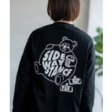 ブラック | 長袖Tシャツ レディース SIDEWAY | improves
