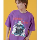 パープル | 半袖Tシャツ メンズ SIDEWAY | improves