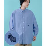 サックス | 長袖シャツ メンズ サイドウェイスタンス | improves