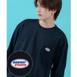ブラック | 長袖Tシャツ メンズ SIDEWAY | improves