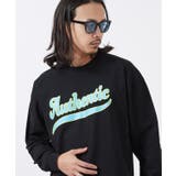 ブラック | 長袖Tシャツ メンズ ロゴプリント | improves