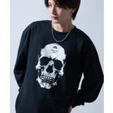 ブラック | 長袖Tシャツ メンズ スカル | improves