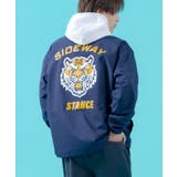 ネイビー | コーチジャケット メンズ SIDEWAY | improves