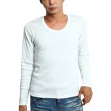 Ｂ‐ホワイト | メンズファッション Tシャツ フライスＶネック長袖Tシャツ | improves