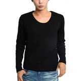 Ｂ‐ブラック | メンズファッション Tシャツ フライスＶネック長袖Tシャツ | improves