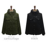 ミリタリージャケット メンズウール混 ボリュームネック | improves | 詳細画像2