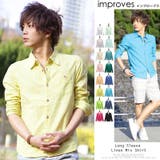 リネンシャツ メンズ麻混長袖シャツ メンズファッション | improves | 詳細画像1