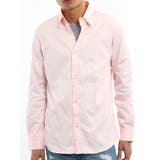 ピンク | メンズファッション 綿サテンシャツ 長袖 | improves