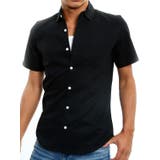 ブラック | メンズファッション 半袖オックスフォードストレッチシャツ 半袖シャツ | improves