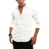 Ｂ-ホワイトウィンドペン | メンズファッション シャツ メンズ綿麻パナマシャツ | improves