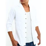 Ｂ‐ホワイト | メンズファッション 綿麻ストレッチイタリアンカラーパナマシャツ メンズ | improves
