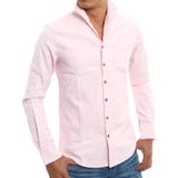Ａ‐ピンク | メンズファッション 綿麻ストレッチイタリアンカラーパナマシャツ メンズ | improves