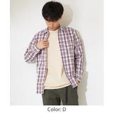 メンズファッション チェックシャツ メンズストレッチチェックシャツトップス | improves | 詳細画像10