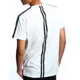 ホワイト | メンズファッション Ｔシャツ メンズテープ使いデザイン半袖Ｔシャツ半袖Tシャツ | improves