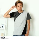 インレイ裏毛パッチワーク半袖Ｔシャツ トップス Tシャツ | improves | 詳細画像3 
