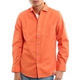 Ａ‐オレンジ | メンズファッション 綿麻ストレッチイタリアンカラーパナマシャツ トップス | improves