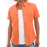 オレンジ | メンズファッション リネンシャツ 半袖シャツ | improves