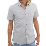 グレー | メンズファッション リネンシャツ 半袖シャツ | improves