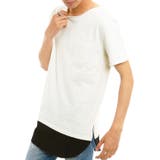 ホワイト | メンズファッション 半袖ピグメントバイオウォッシュロング丈ポケットカットソー | improves