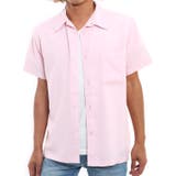 ピンク | メンズファッション 開襟シャツ 半袖オープンカラーシャツ | improves