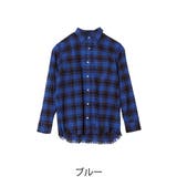 チェックシャツ メンズ 裾フリンジ | improves | 詳細画像6 