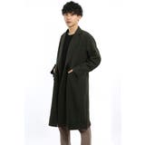 オリーブ | チェスターコート メンズ グレンチェック | improves