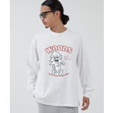 ホワイト | 長袖Tシャツ メンズ WOODS別注 | improves