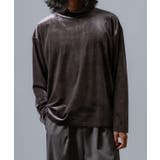 チャコール | プルオーバー メンズ ベロア素材 | improves