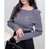 12Gブローチ付オフショルニット | INGNI | 詳細画像14