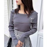 12Gブローチ付オフショルニット | INGNI | 詳細画像16