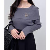 12Gブローチ付オフショルニット | INGNI | 詳細画像17