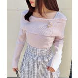 12Gブローチ付オフショルニット | INGNI | 詳細画像24