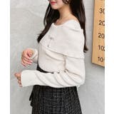 12Gブローチ付オフショルニット | INGNI | 詳細画像4