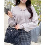 グレージュ | ボウタイニット | INGNI 