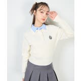 【WEB限定】ケーブルダブルカラーポロニット | INGNI  | 詳細画像10 